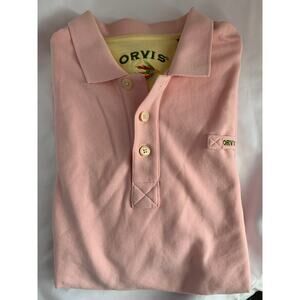 Orvis Fly Fishing  Pink XL Men's Polo